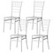 Fabulaxe Modern White Stackable Chiavari Dining Chair, White, 4PK QI004661.WT.4 - alternate 1